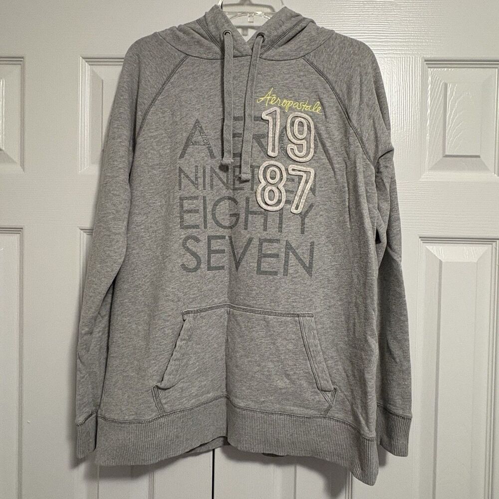 Aeropostale Men’s Gray Hoodie Size XL